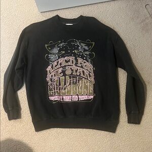 Billabong Black Graphic Crewneck Sweater